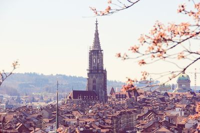 Low angle view of buildings against sky