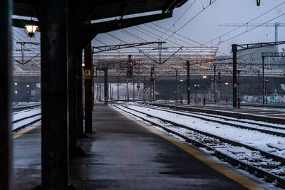 Railroad station platform