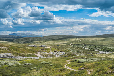 Landscape at peer gynt hytta, rondane nationalpark, høvringen