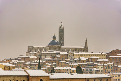 View of church in city