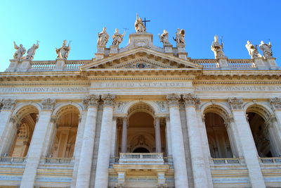 Low angle view of historical building