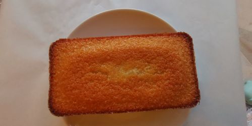 Close-up of bread in plate