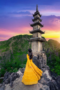 Low angle view of statue