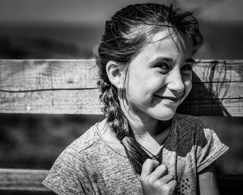 Portrait of a smiling young woman