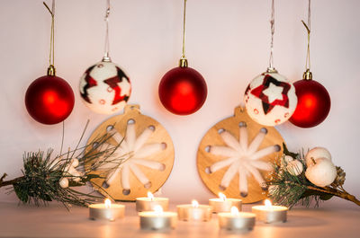 Close-up of christmas decoration