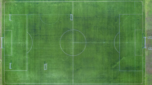 Full frame shot of soccer field