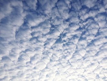 Low angle view of clouds in sky