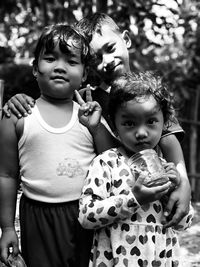 Portrait of mother and girl