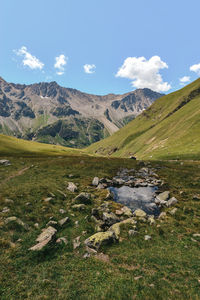 Scenic view of landscape against sky