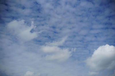 Low angle view of clouds in sky