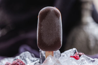 Close-up of ice cream