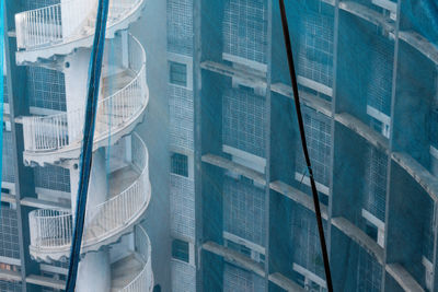 Full frame shot of modern glass building