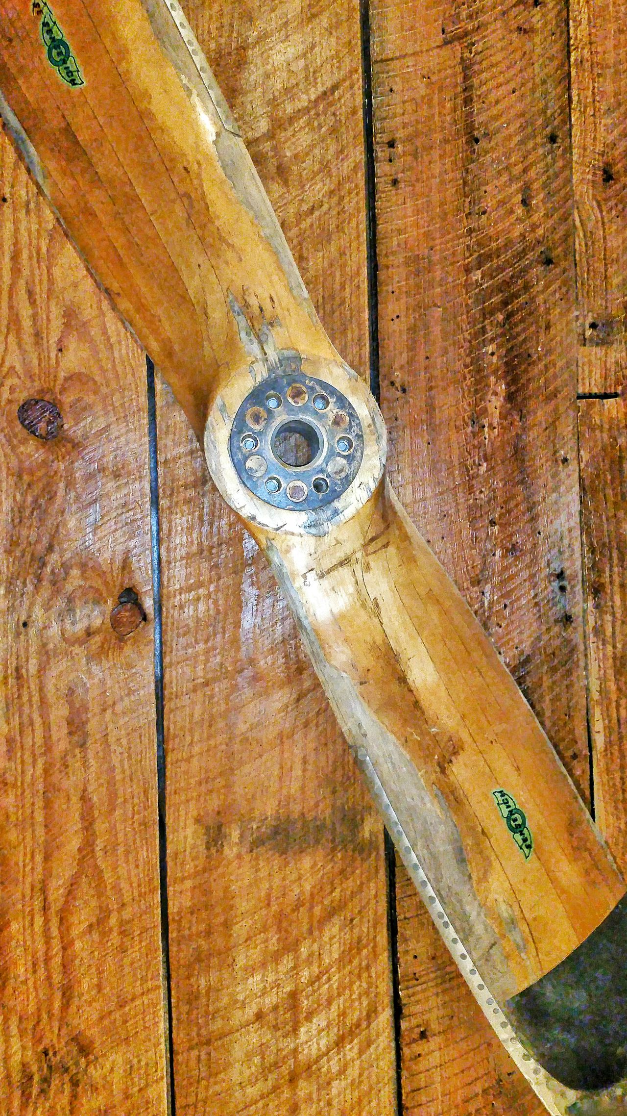 Antique wooden propeller