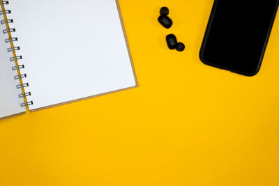 High angle view of computer keyboard