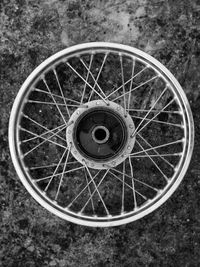 Close-up of vintage wheel