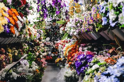 Flowers in market for sale