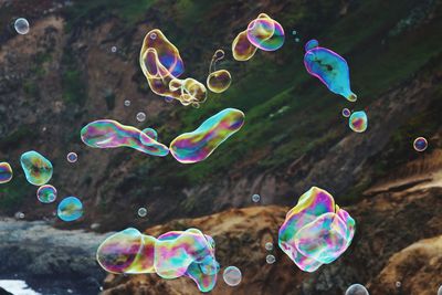 Close-up of bubbles