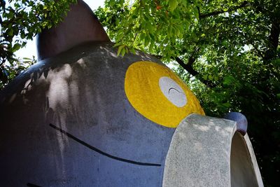 Low angle view of tree against sky