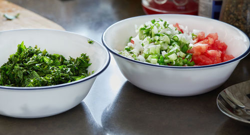 Close-up of salad in bowl