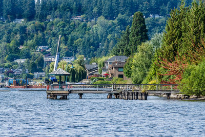 Waterfront homes near coulon park in renton, washington.