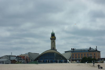 View of building against cloudy sky