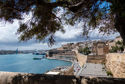 Valletta, malta, may 4, 2023.view of the old town from a rampart