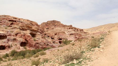 View of rock formations