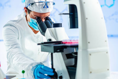 Scientist working in laboratory