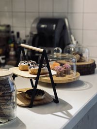 Close-up of food on table