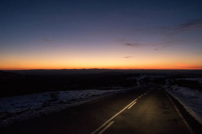 Scenic view of landscape at sunset