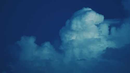 Low angle view of clouds in sky