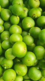 Full frame shot of apples in market