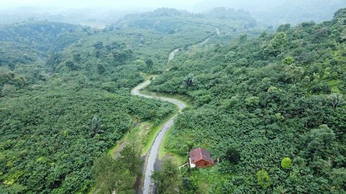 High angle view of landscape