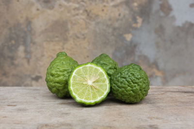 Close-up of fruit on table