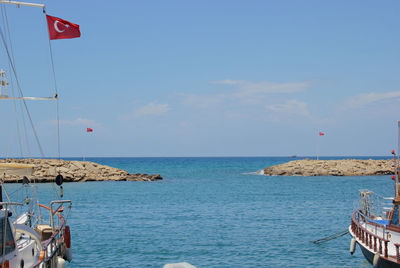 Scenic view of sea against sky