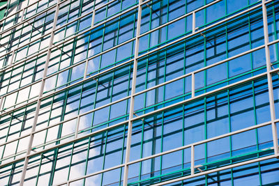 Full frame shot of modern glass building