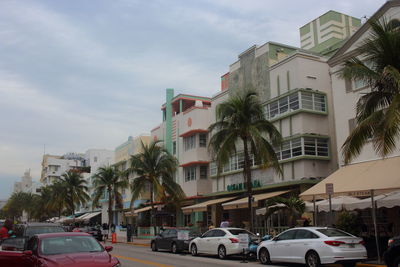 City street with buildings in background