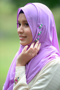 Portrait of a smiling young woman