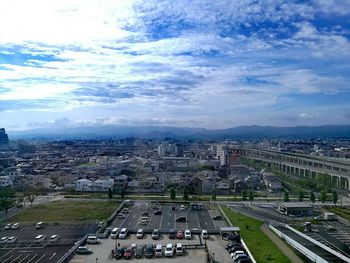 Cityscape against the sky