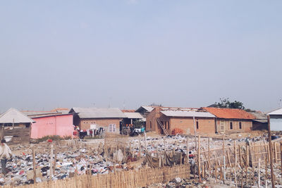 Panoramic view of buildings against sky