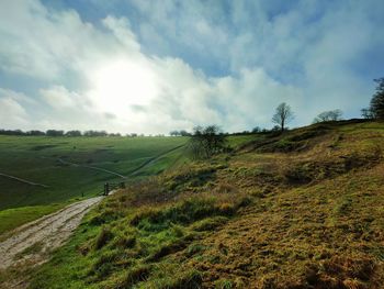 Scenic view of landscape against sky