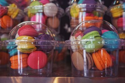 Close-up of fruits in jar