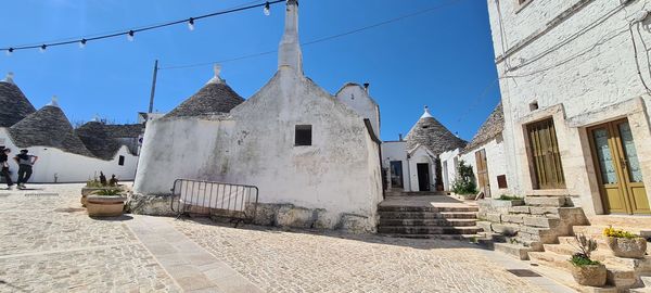 Low angle view of old building against sky