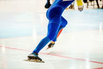 Low section of person in ice-skating