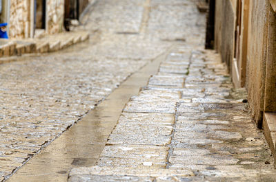 Footpath in old building