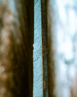 Close-up of rusty metal on wall