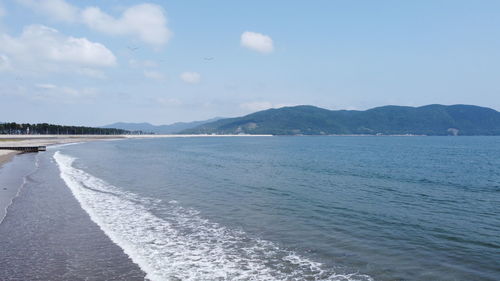 Scenic view of sea against sky