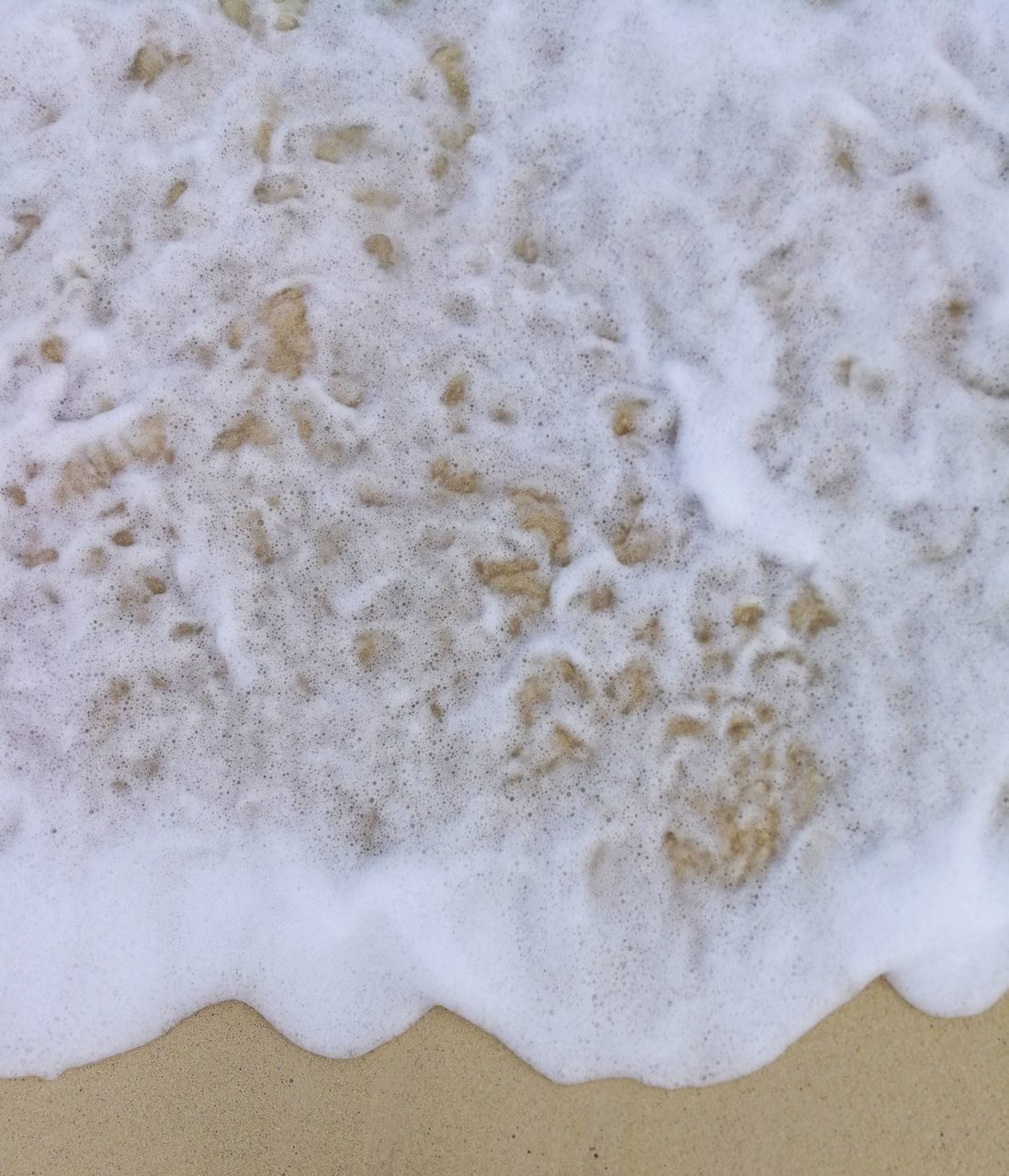 HIGH ANGLE VIEW OF SURF ON SHORE