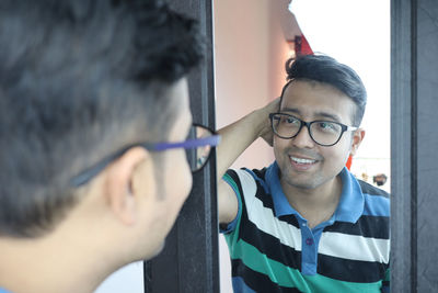 Portrait of smiling young man