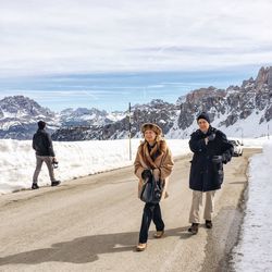 Woman standing on beach